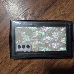 Flaunt Square Mother Of Pearl Iridescent Phone Case for Galaxy S21